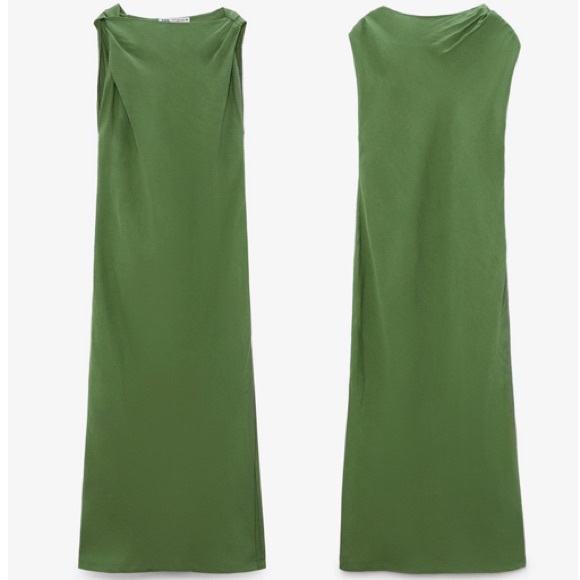 ZARA Linen Blend Dress - Picture 4 of 6